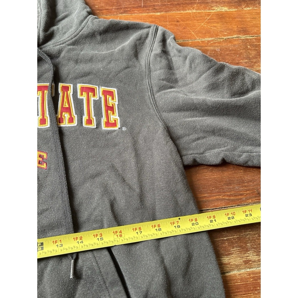 Iowa State Cyclones Graphic Gray Hooded Sweatshirt Hoodie Men's Size Large - Picture 5 of 6